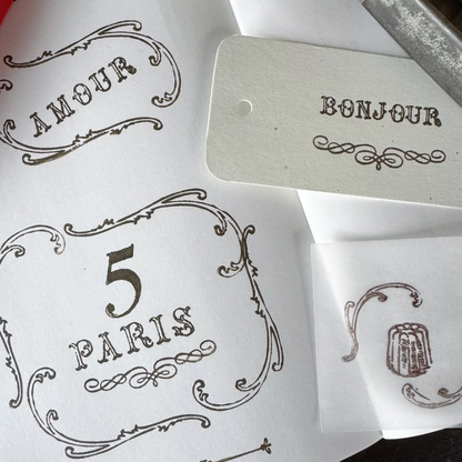 Decoratif Wooden Stamp Set・Mon petit artiste