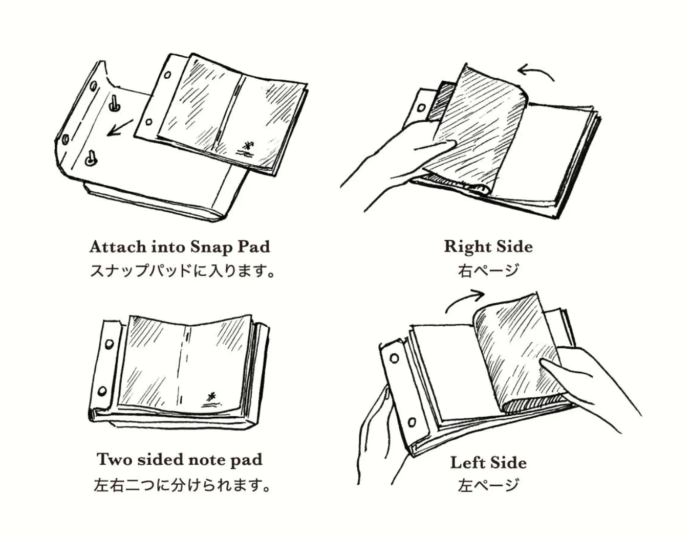 Snap Memo Pad A6・PostalCo