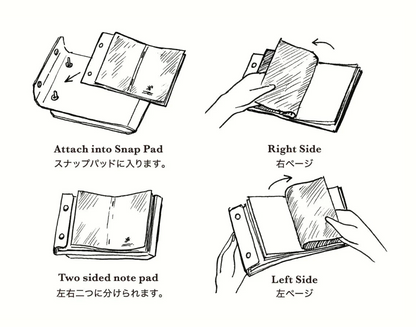 Snap Memo Pad A6・PostalCo
