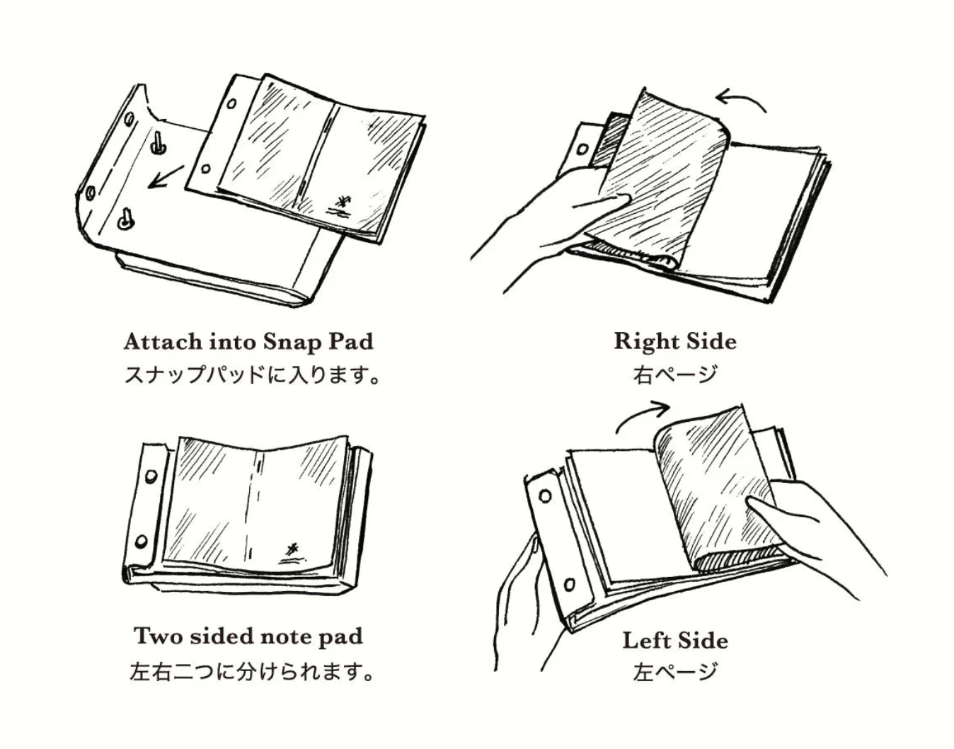 Snap Memo Pad A4・PostalCo
