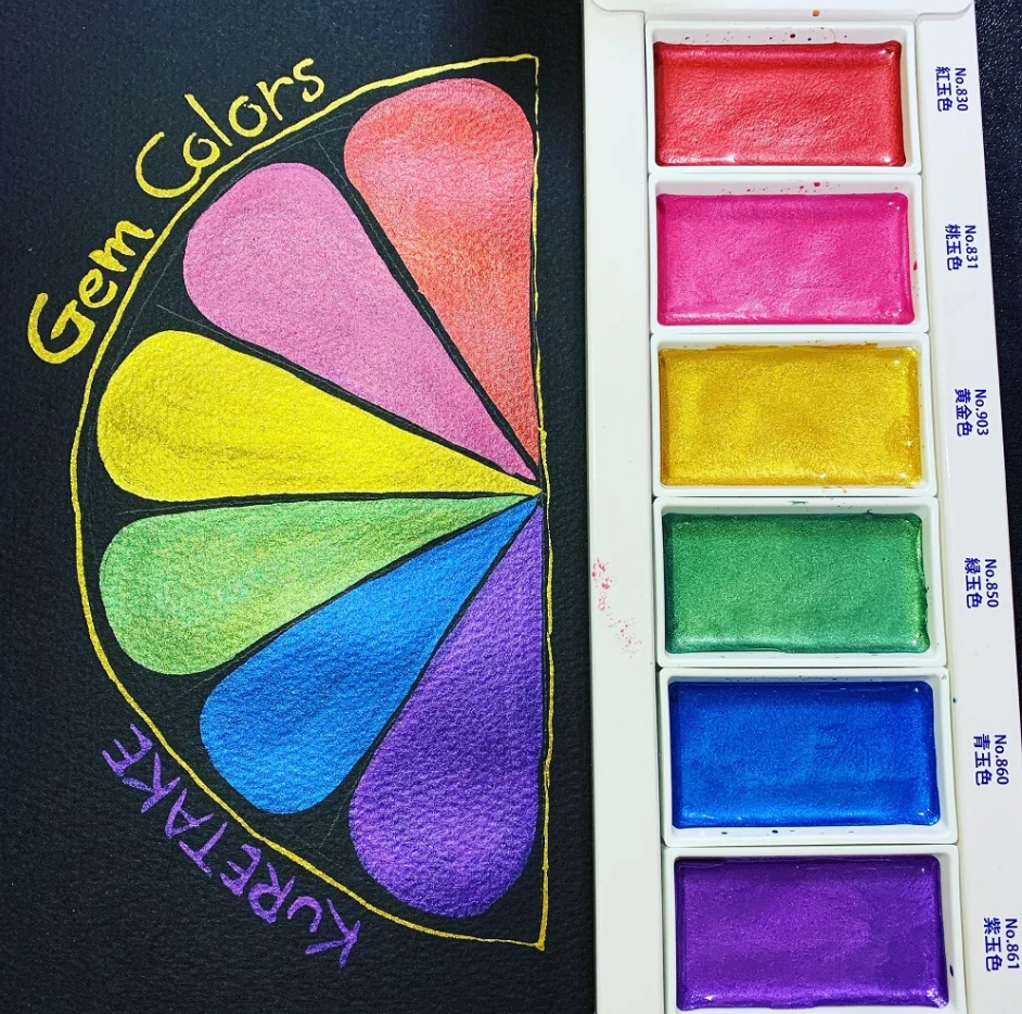 Gem Gansai Tambi Watercolor Set · ZIG Kuretake