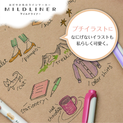 Zebra Mildliner Mild Highlighters