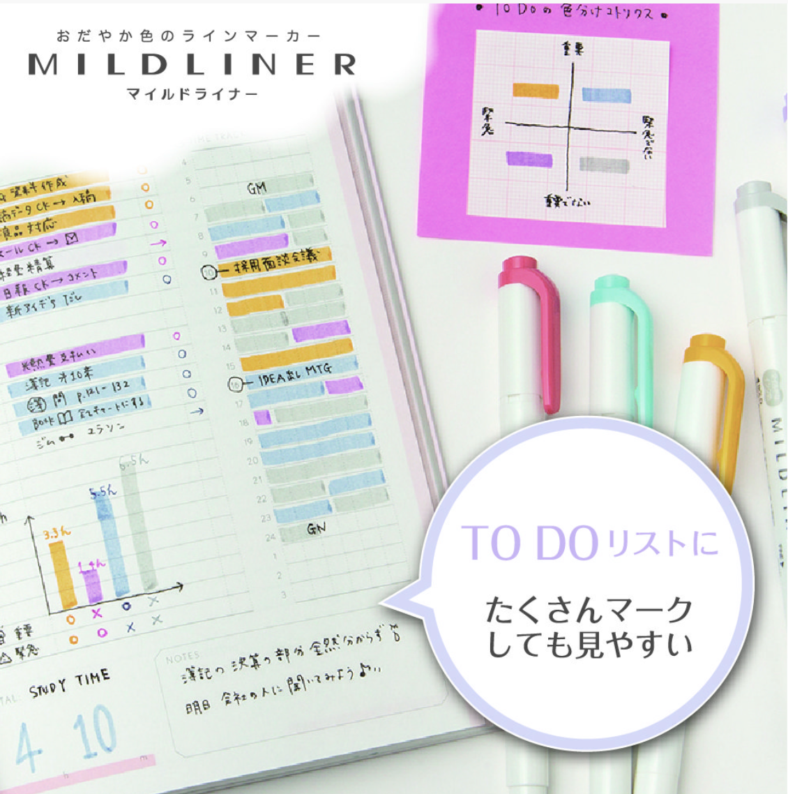 Zebra Mildliner Mild Highlighters