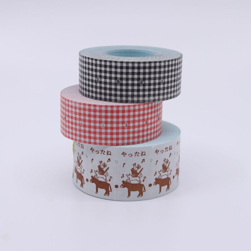 Black Gingham  Sealing Sticker Roll · 36Sublo