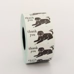 Dog 'Thank You'  Sealing Sticker Roll · 36Sublo