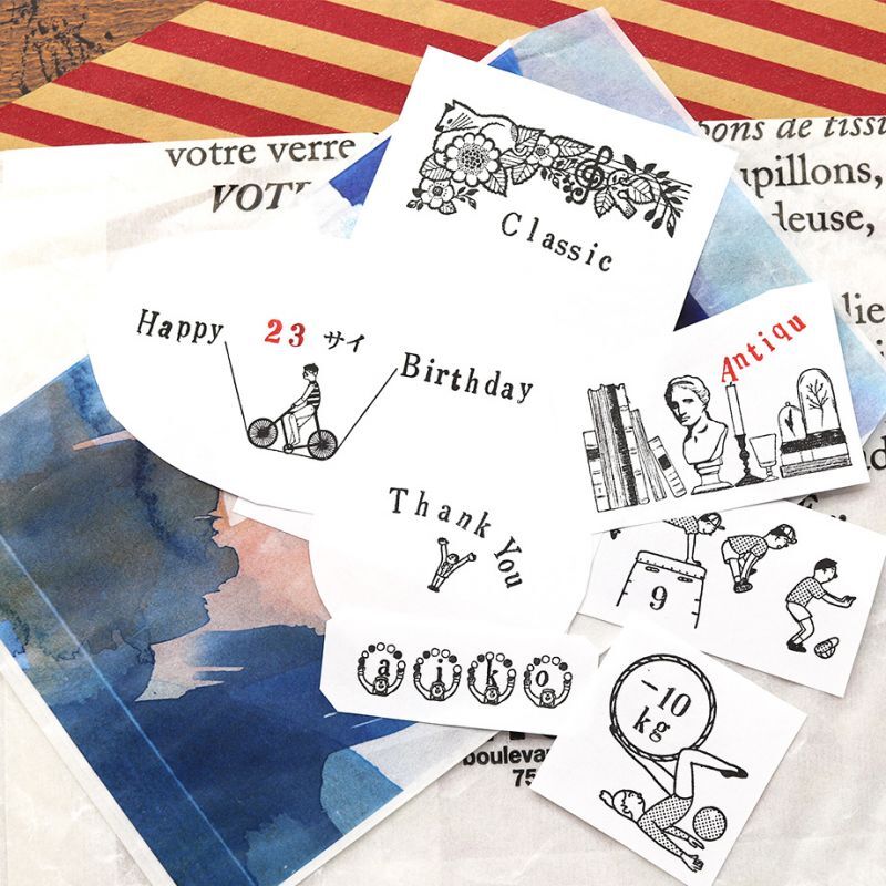 No.3 Western Number Rubber Stamp Set · 36 Sublo