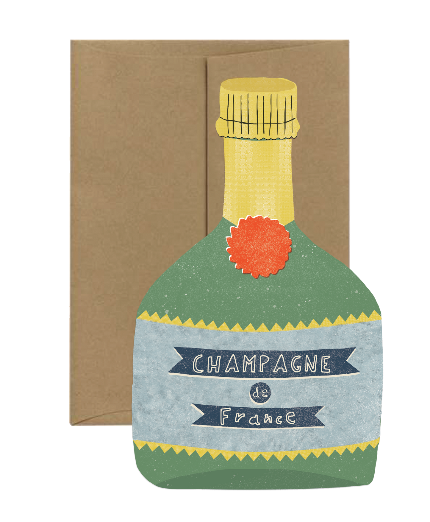 Champagne Die Cut Card · Isatopia