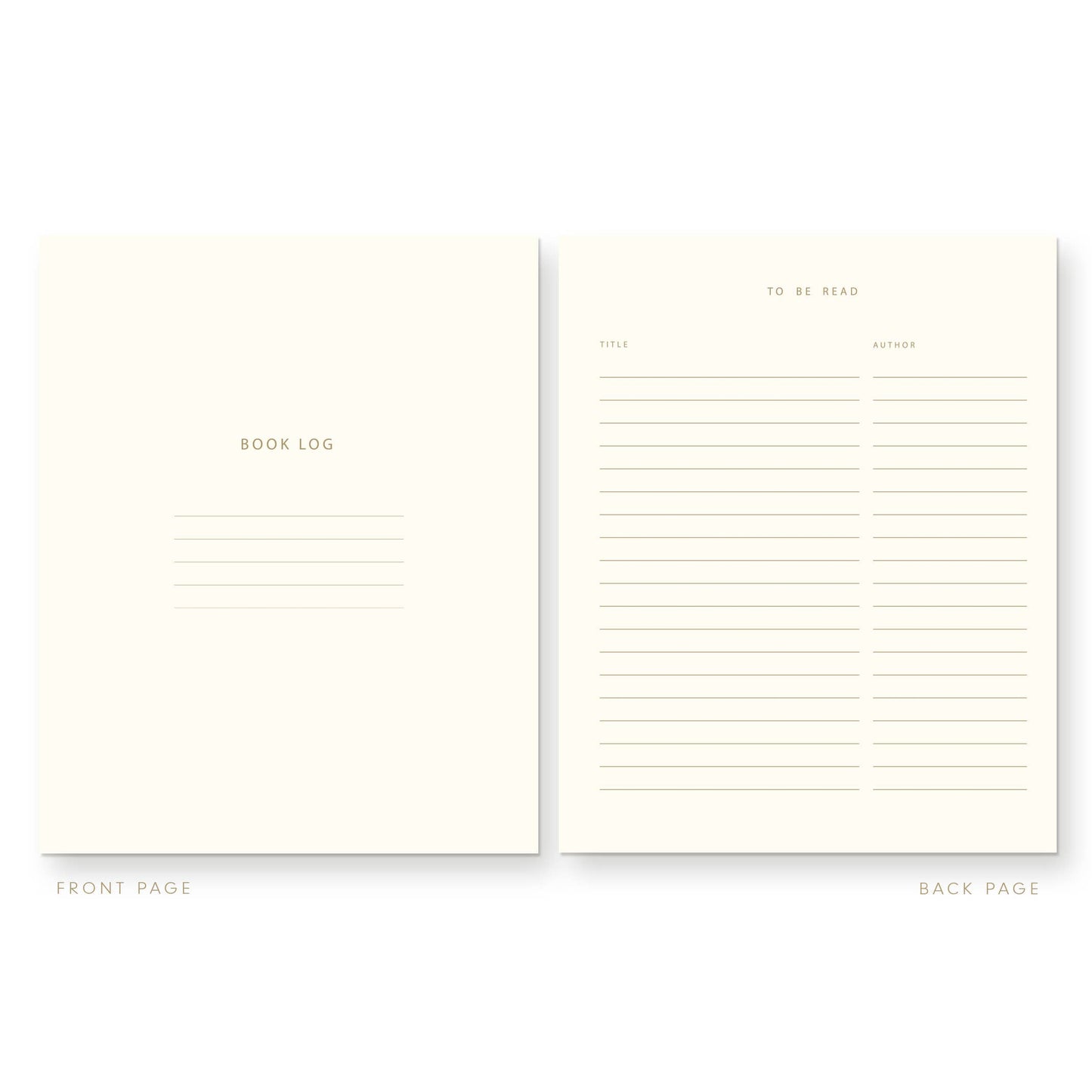 Deep Blue Cover Bookmarked Book Reading Log · Ruff House Print Shop