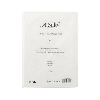 A. Silky Premium Plain A5 Paper Pack · Apica
