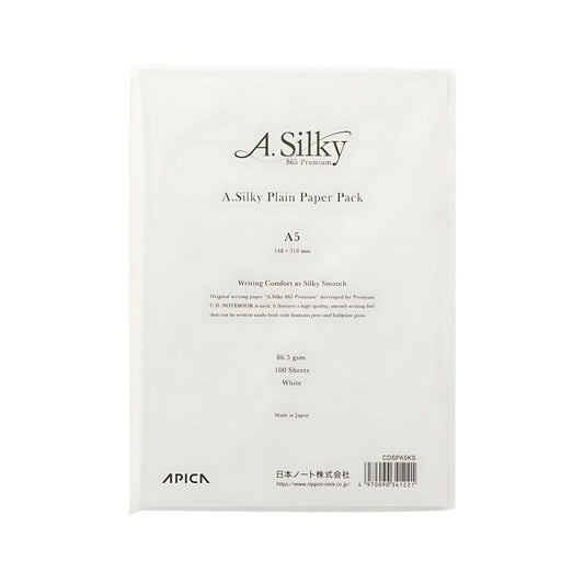 A. Silky Premium Plain A5 Paper Pack · Apica