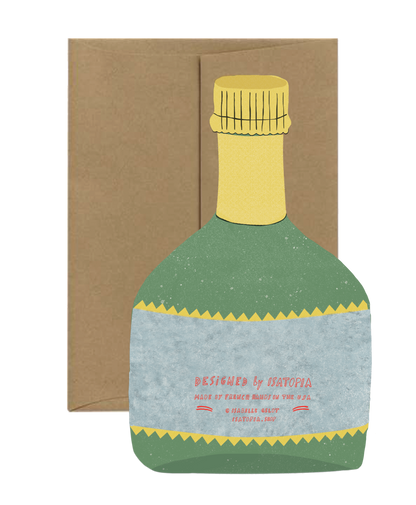 Champagne Die Cut Card · Isatopia