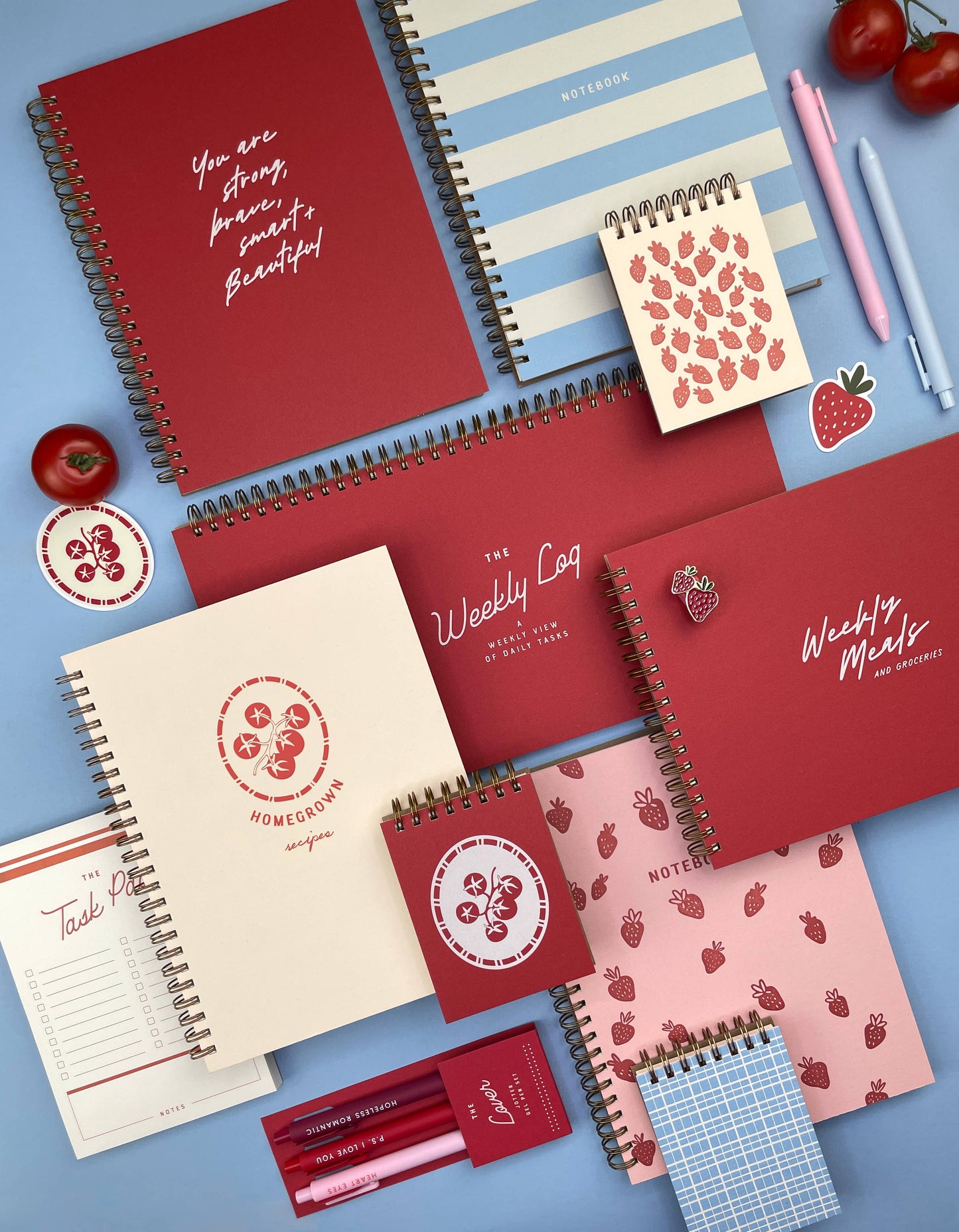 Tomato Vine Mini Jotter Notebook · Ruff House Print Shop