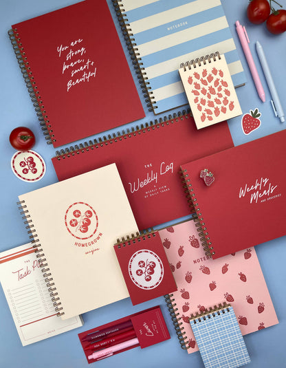 Tomato Vine Mini Jotter Notebook · Ruff House Print Shop