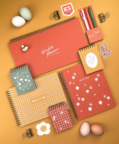 Hand-Drawn Grid Meal Planner · Ruff House Print Shop