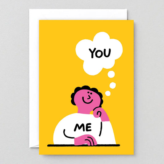 Me Thinking of You Greeting Card · Wrap