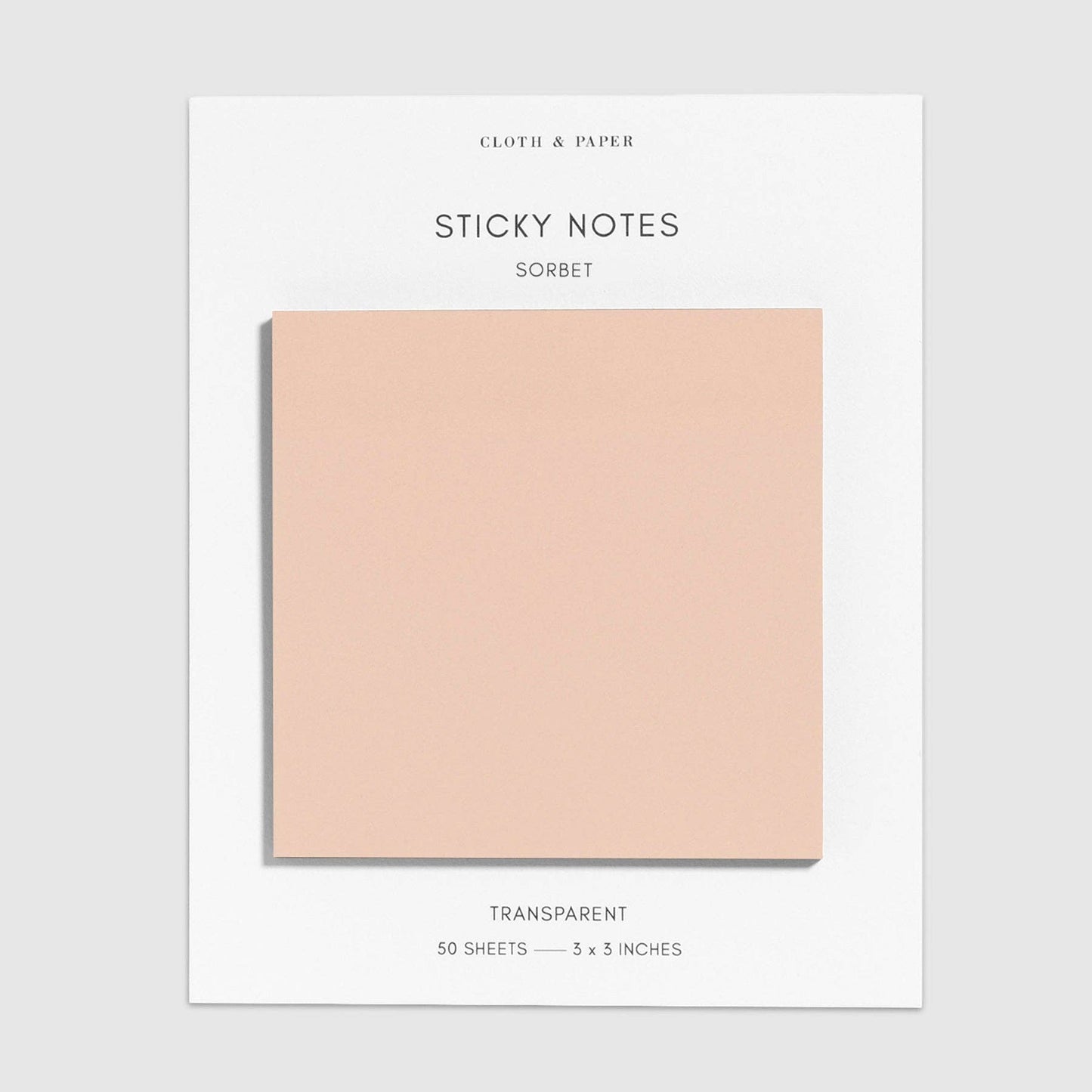 Transparent Sorbet Sticky Notes · Cloth & Paper
