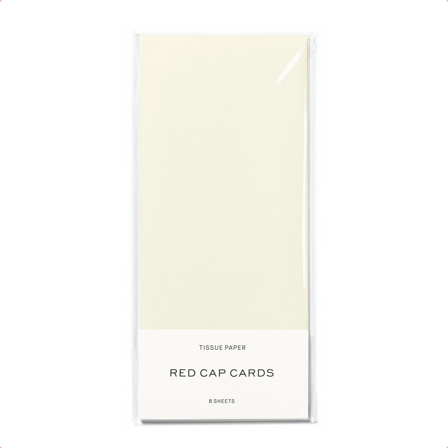 Soft White Tissue Paper · Red Cap Cards