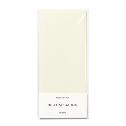 Soft White Tissue Paper · Red Cap Cards