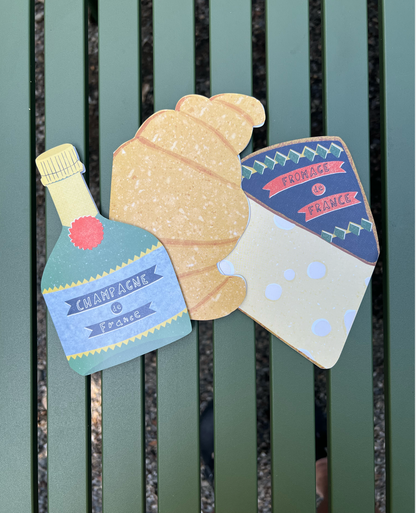 Champagne Die Cut Card · Isatopia