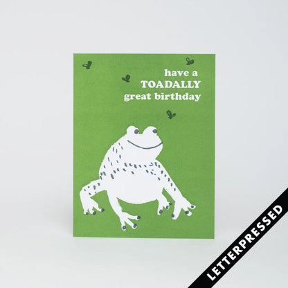 Toad Birthday Card · Egg Press