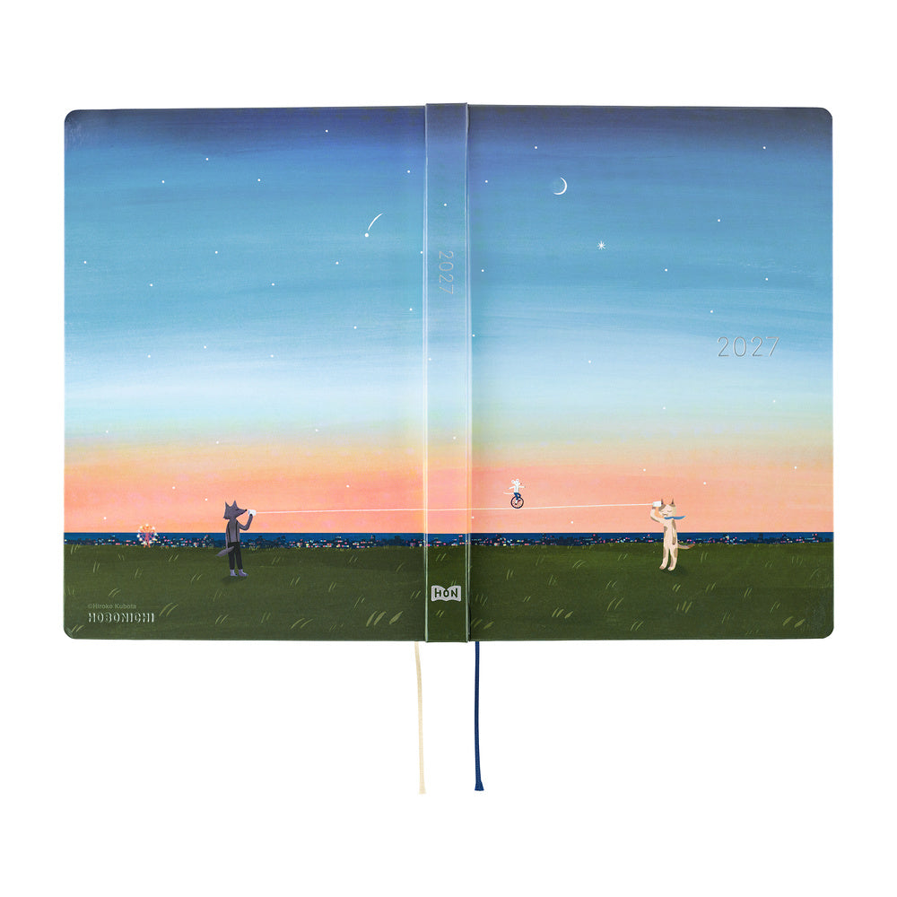 2027 Hobonichi HON Hiroko Kubota: String Telephone Until the Moon is Full《ENG/A5/Daily/Jan start/Mon start》