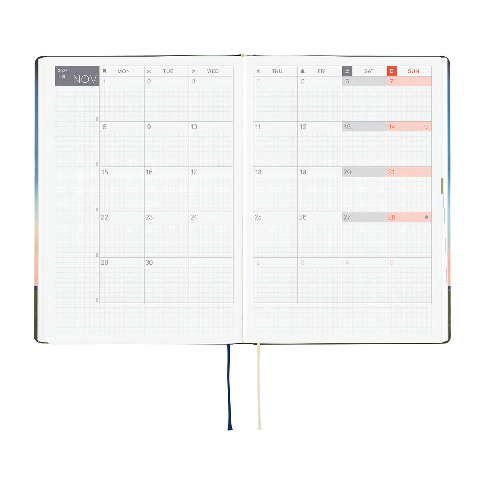 2027 Hobonichi HON Hiroko Kubota: String Telephone Until the Moon is Full《ENG/A5/Daily/Jan start/Mon start》