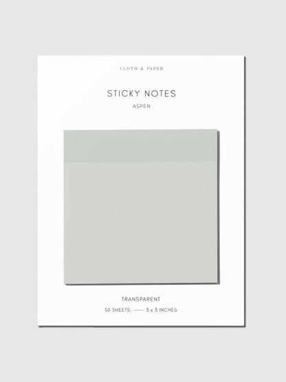 Transparent Sorbet Sticky Notes · Cloth & Paper