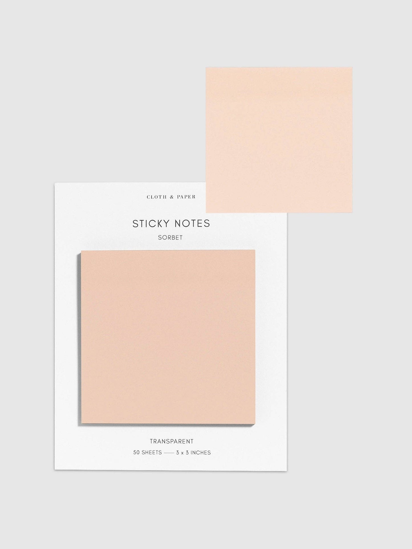 Transparent Sorbet Sticky Notes · Cloth & Paper