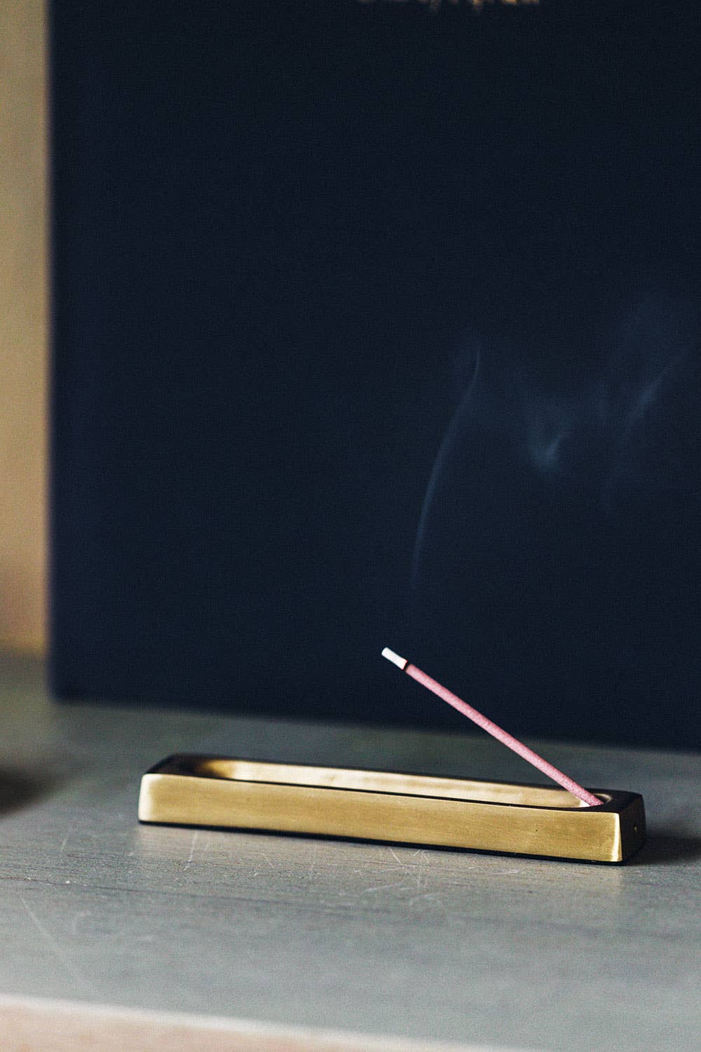 Rectangle Brass Incense Stand · Fog Linen Work