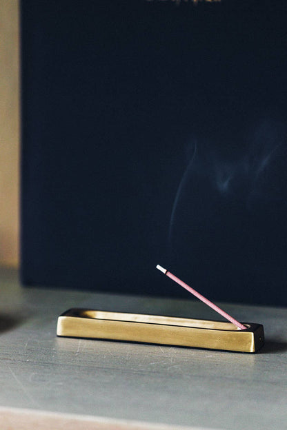 Rectangle Brass Incense Stand · Fog Linen Work
