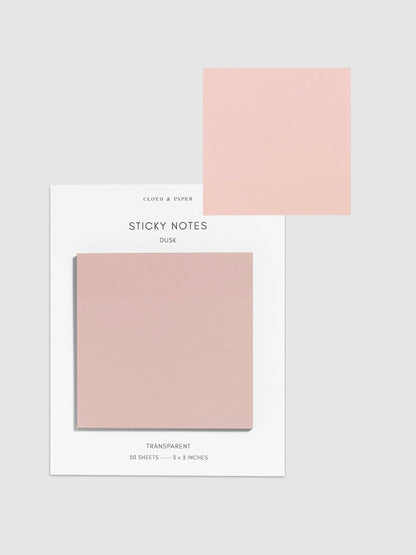Transparent Aspen Sticky Notes · Cloth & Paper
