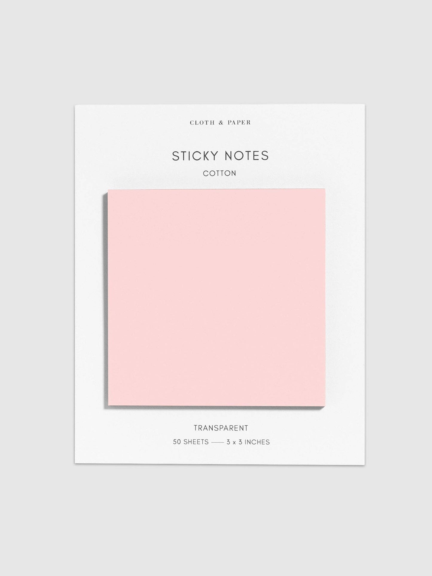 Transparent Sorbet Sticky Notes · Cloth & Paper