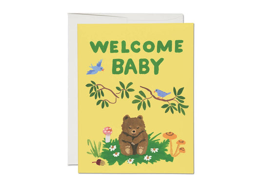 Baby Cub Greeting Card · Red Cap Cards