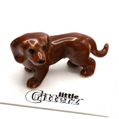 Julie Red Dachsund Porcelain Miniature · Little Critterz
