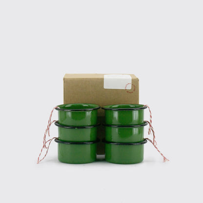 Nopal Green Enamel Sauce Bowl · Utilitario Mexicano