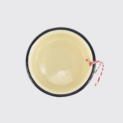 Cream Enamel Sauce Bowl · Utilitario Mexicano
