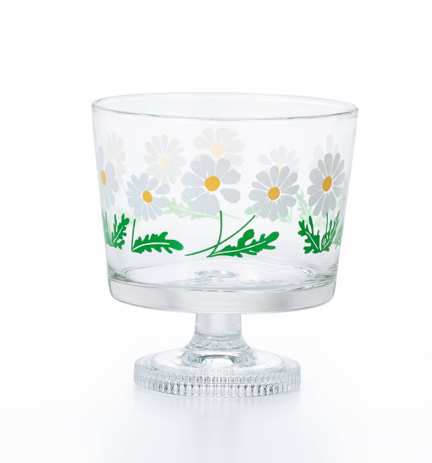 Wildflower Footed Dessert Glass Cup · Aderia Retro