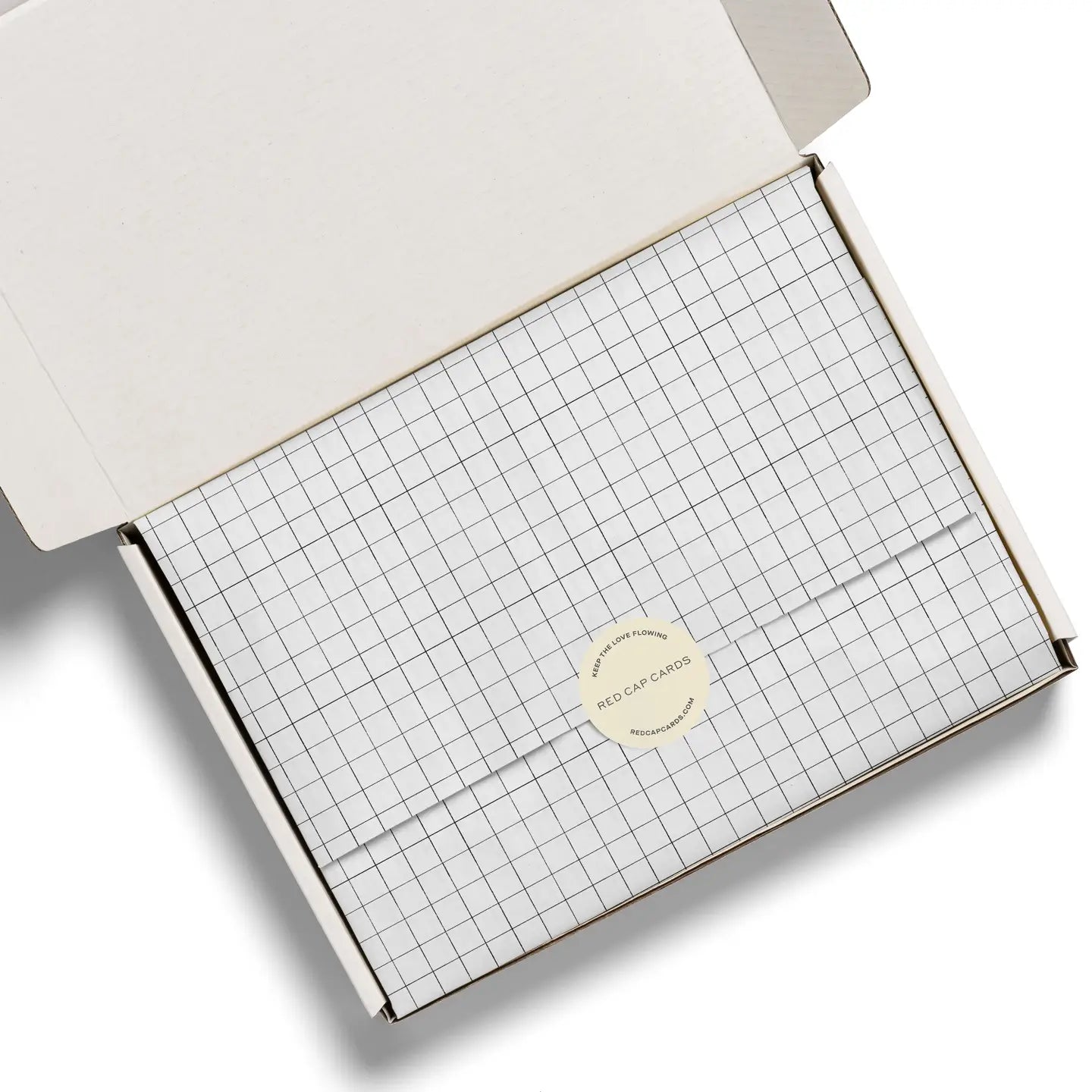 Grid Tissue Paper · Red Cap Cards