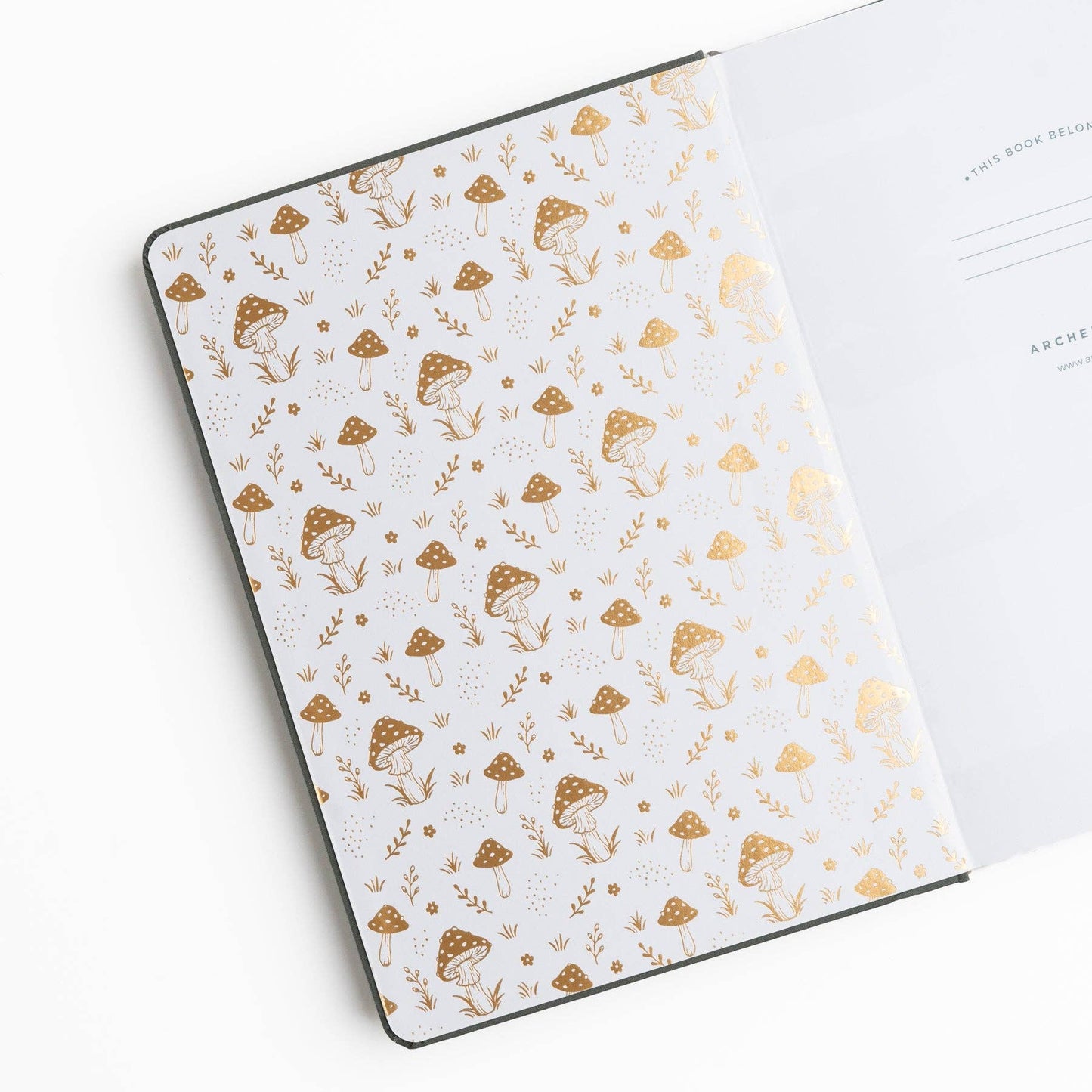 Mushrooms A5 Slim Dot Grid Notebook · Archer & Olive