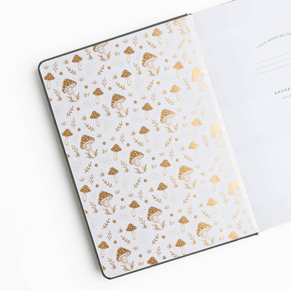 Mushrooms A5 Slim Dot Grid Notebook · Archer & Olive