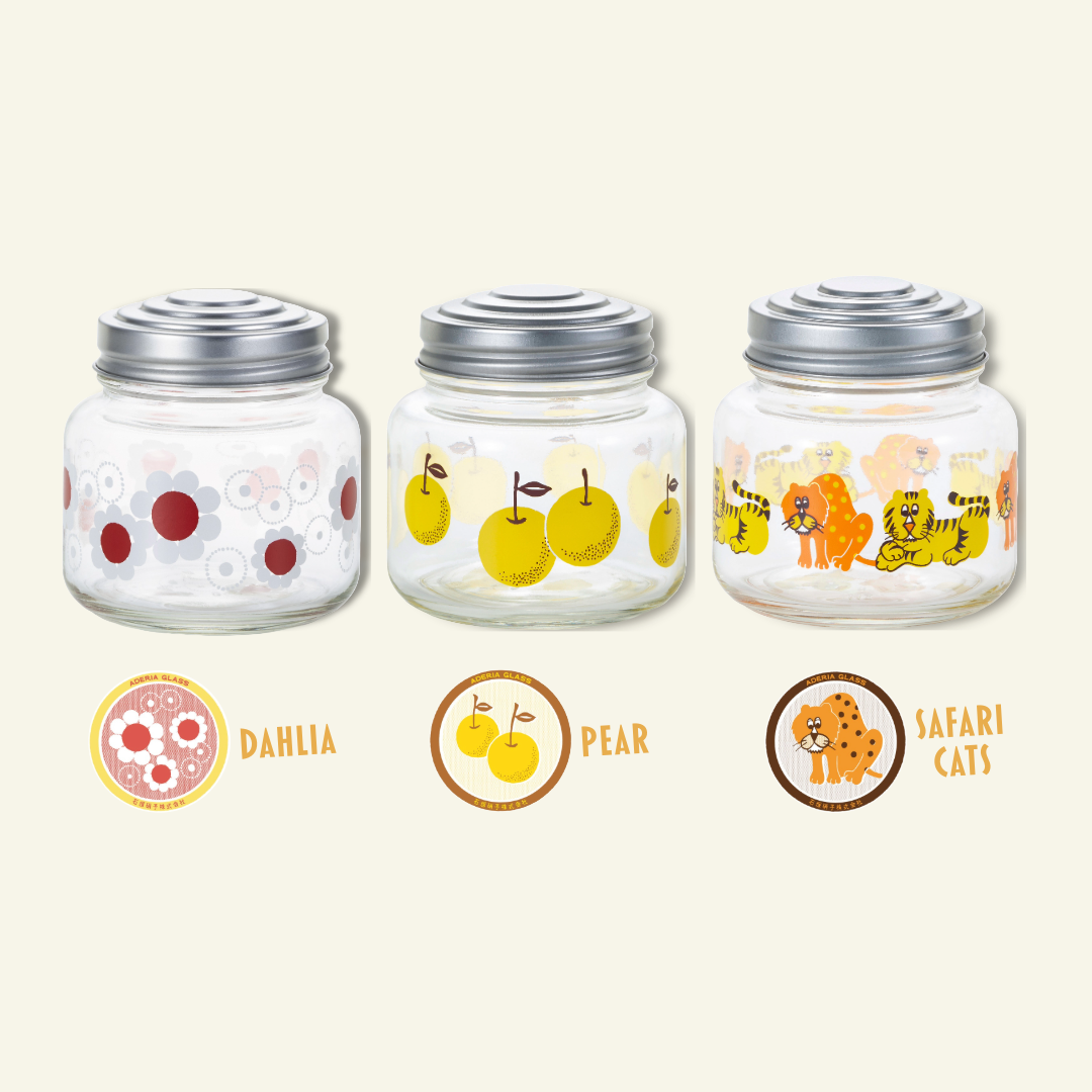 Pear Mini Glass Bonbon Jar · Aderia Retro