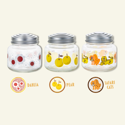 Pear Mini Glass Bonbon Jar · Aderia Retro