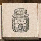 Strawberry Jam Wooden Stamp・Keibunsha & meriBUN
