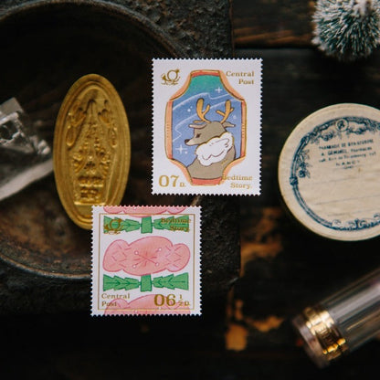 Bedtime Story Stamp Sticker Sheet · OURS Studio