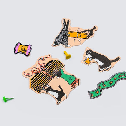 Marigold 2 Animal Gift Tag Set · kawi