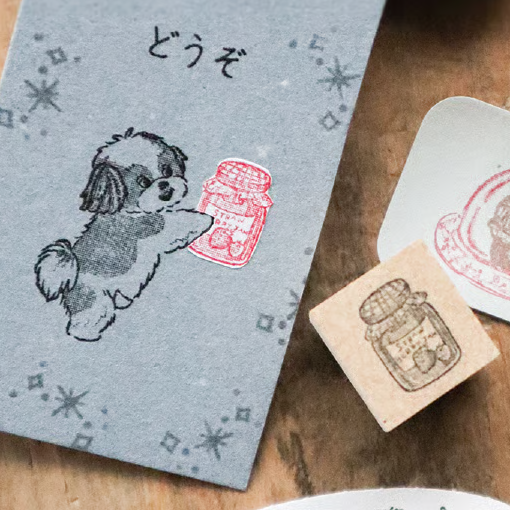 Strawberry Jam Wooden Stamp・Keibunsha & meriBUN