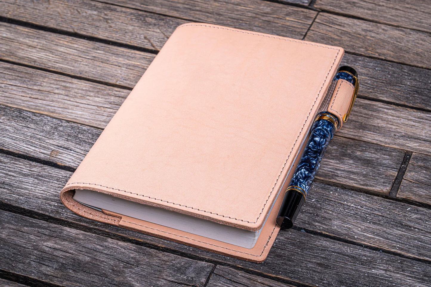 Undyed A6 Slim Leather Notebook Cover · Galen Leather Co.