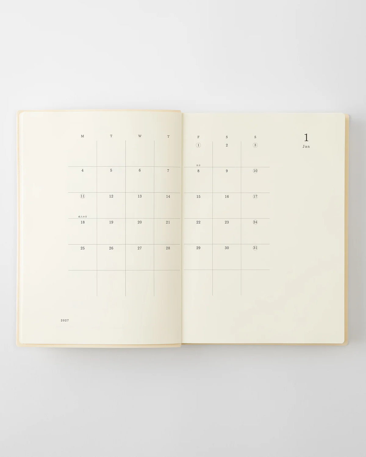 2027 MD Diary 1 Day 1 Page《A5》