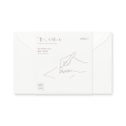 MD Cotton White Envelopes《Set of 8》