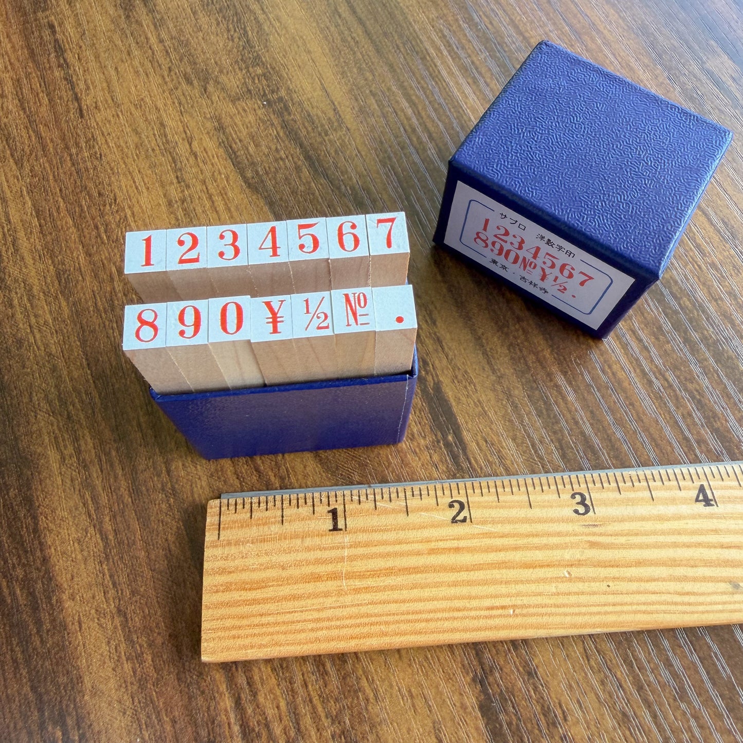 No.3 Western Number Rubber Stamp Set · 36 Sublo